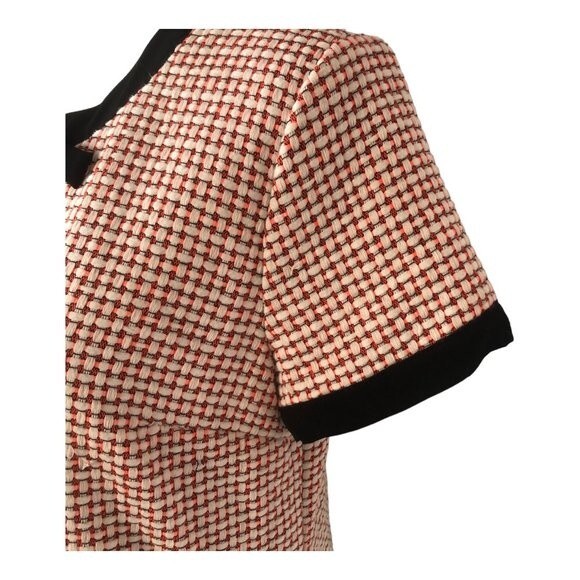 CeCe Women's Woven Short Sleeve‎ Retro Knee Length Preppy Shift Dress Size 6 - Picture 3 of 14